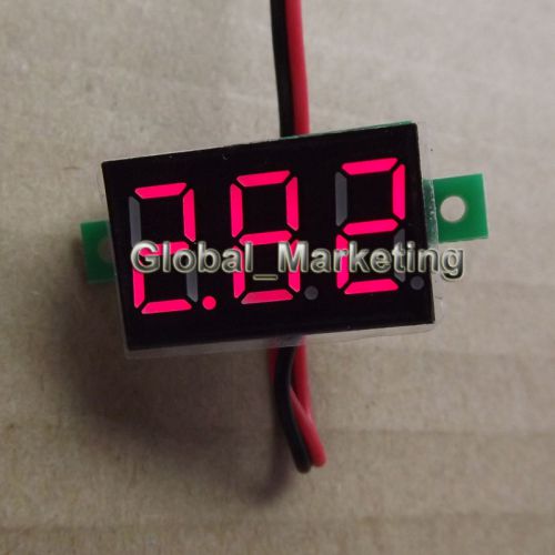 Mini 3 digital led dc 2.5-30v red volt voltage meter voltmeter self-powered for sale