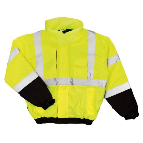 Ml kishigo js118 high visibility winter storm jacket w/ hood sz lrg  - new (m09) for sale