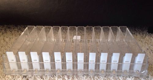 Acrylic Lipstick/Lipgloss Retail Store Push Display-12 Rows-VGUC!