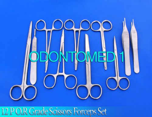 2 SETS OF 12 P SCISSORS FORCEPS HEMOSTATS NEEDLE HOLDER