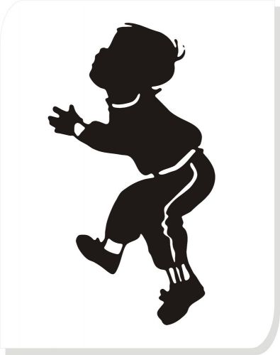 Dancing Boy Shape car vinyl sticker decals truck window bumper decor #66