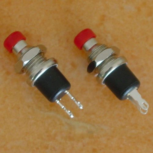 -- 3pcs Momentary RED Push Button Switch DC50V 0.3A e