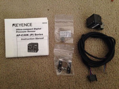 Keyence AP-C30KP, 0 to -29 inc hHg, Multi-Range, Digital Pressure Sensor, New!