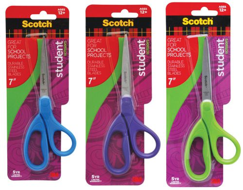 3M 7&#034; Assorted Straight Cut Scissor