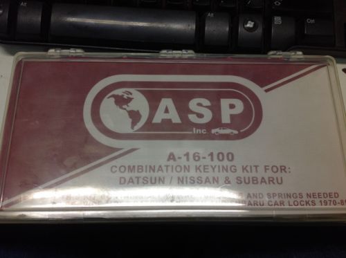 A-16-100 ASP AUTO SECURITY PROD.AUTO KEYING KIT FOR NISSAN &amp; SUBARU 1970-1989