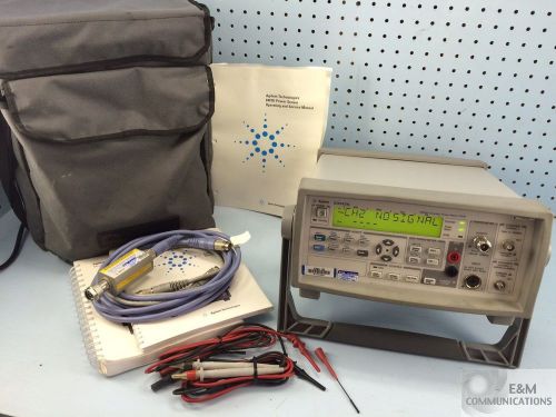 53147A B AGILENT MICROWAVE FREQ COUNTER/POWER METER/DVM 20GHZ + 8481D PWR SENSOR