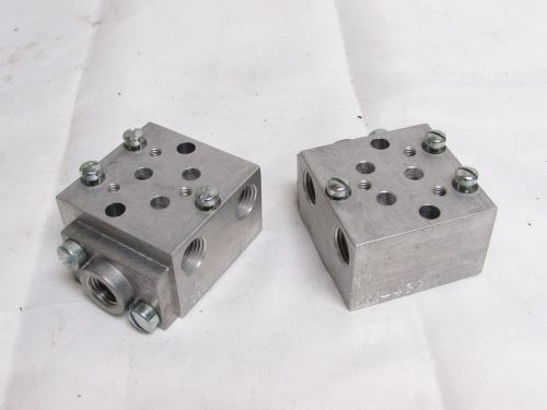 VERSA KM-430 VALVE SUBPLATE ASSEMBLY (LOT OF 2) ***NNB***