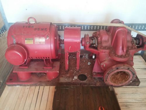 75 hp fire water pump 460v 3 phase firetrol starter 8&#034; gate valves for sale