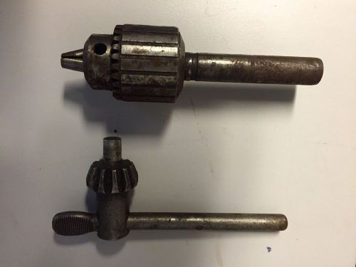 Vintage No.4  Jacobs Drill Chuck KEY 36-16-18 Key &amp; No 8 Drill Chuck