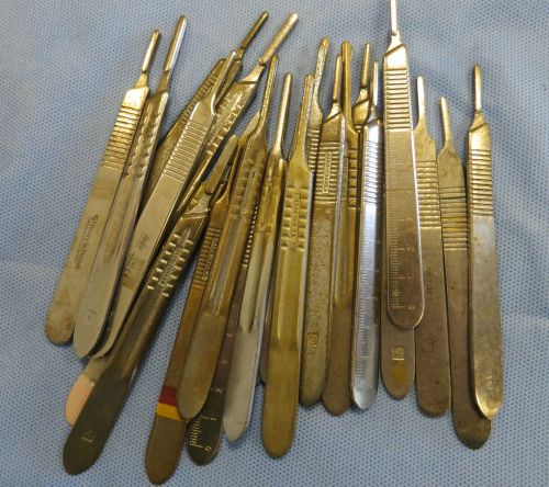 LOT OF 24  Scalpel Handles #3 &amp; 4