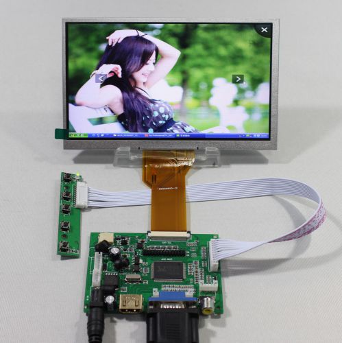 Hdmi+vga+2av driver board+7inch 800*480 at070tn93 ej070na-03a 3mm thickness lcd for sale