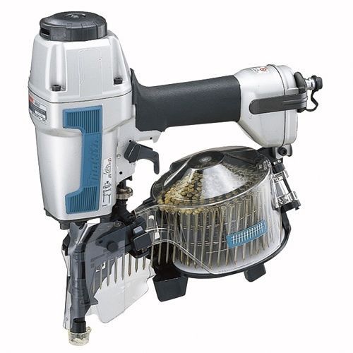 New makita an611 2-1/2&#034; coil siding air nailer 120 psi nail gun kit for sale