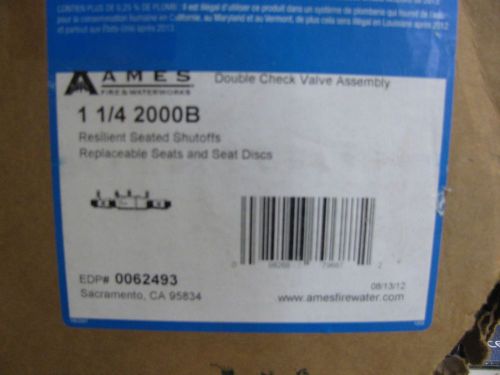 AMES 2000B 1-1/4 DOUBLE CHECK BACKFLOW PREVENTOR