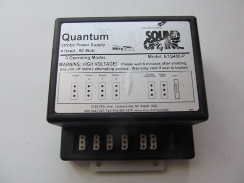 SOUND OFF INC ETQ450-P  9 MODE QUANTUM POLICE VEHICLE STROBE POWER SUPPLY