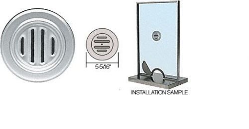 CRL Satin Anodized Aluminum 5-5/16&#034; No-Draft Speak-Thru