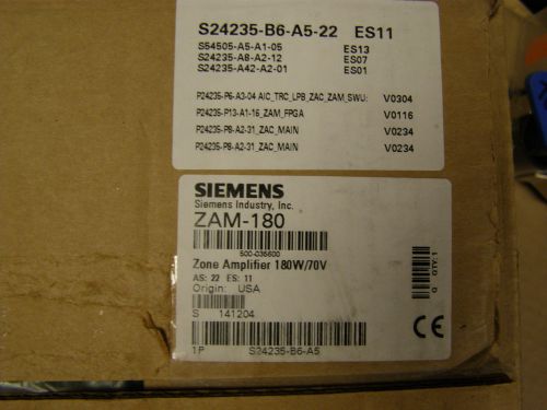 SIEMENS ZAM-180 Zone Amplifier Module For FireFinder XLS Fire Alarm 500-035600