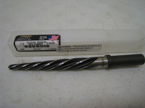 APT ALVORD POLK TOOLS HSS REAMER 1/2&#034; CON RMR 00752 L110906 A096313