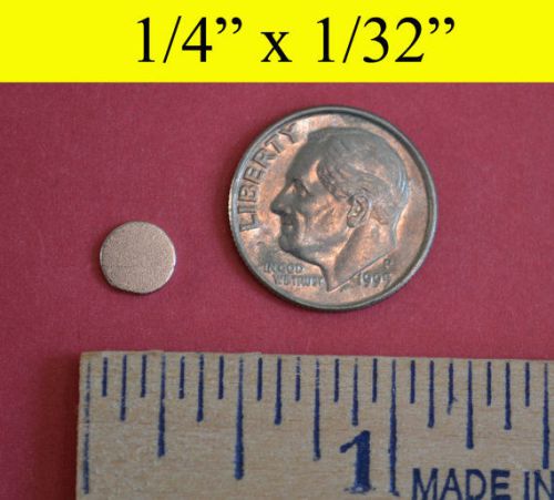 25 neodymium rare earth magnets 1/4&#034;x1/32&#034; perfect for bottlecaps, tiles for sale