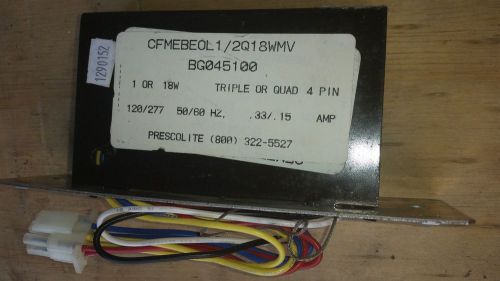 PRESCOLITE CFMEBE0L1/2Q18WMV BG045100 LIGHTING CONTROL, 1/2 26W TRIPLE OR QUAD