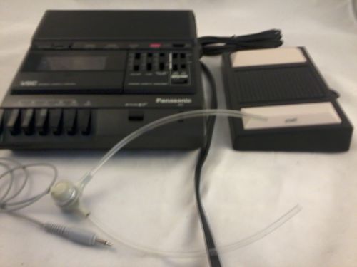 Panasonic RR-830 Cassette Transcriber VSC with Foot Pedal Headphones Manual