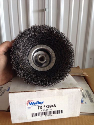 Weiler 6&#034; wire cup brush part number 14076 made in the usa for sale