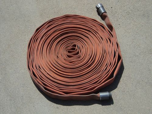 Fire Hose 100 ft Municipal / Wildland 1” NH single jacket lay flat - tested good