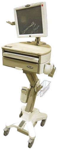 Stinger Levitator Rolling Mobile Workstation Medical Cart +Alpha One Computer #2