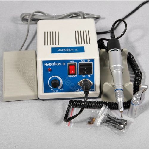 Dental Lab marathon polishing N3 micromotor + straight handpiece + contra angle