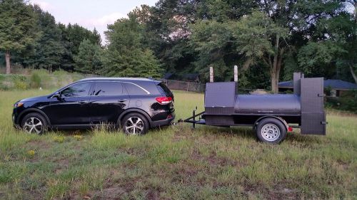 Start a bbq smoker catering business weddings event fairs mobile food cart truck for sale