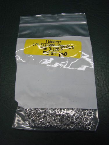 Bag of 100 External Star Lock Washers 1/4&#034; NOS