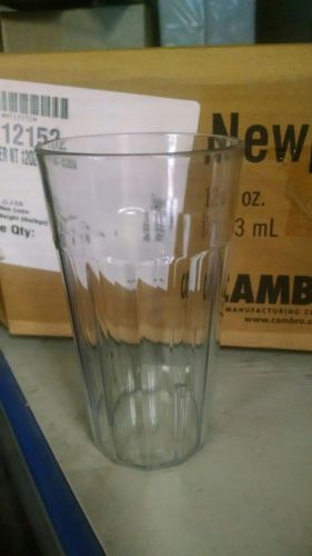 (36)   CAMBRO 12 OZ. Newport TUMBLERS, 36PK  model# nt12152   CLEAR