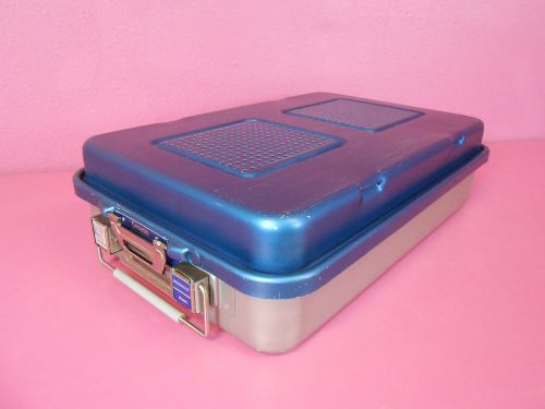 V mueller genesis carefusion bookwalter sterilization case cd6-6c &amp;tray 27x17x7 for sale