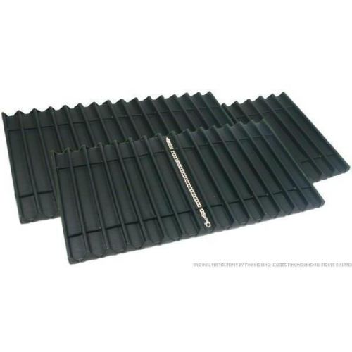 3 Black Velvet 15 Compartment Display Tray Inserts