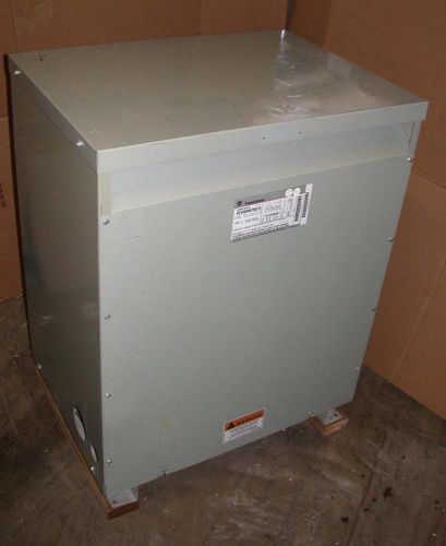 GE 9T23Q9875G15 75 KVA Transformer 480V Delta 208V 120V  Y 3 Phase nice clean