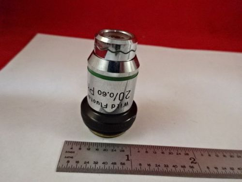 MICROSCOPE WILD HEERBRUGG SWISS OBJECTIVE 20X PH PHASE OPTICS AS IS B#AD-07