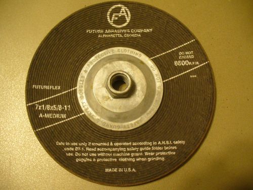 Future Abrasive  7&#034;X1/8&#034;X5/8-11 TYPE 29 GRINDING WHEEL FOR METAL FREE SHIPPING