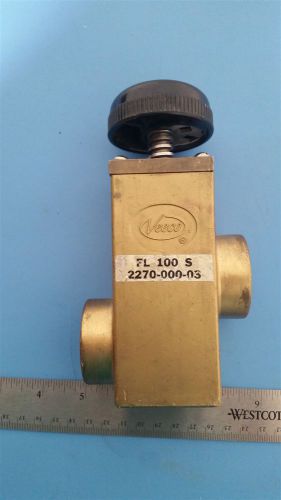 VEECO MANUAL HIGH VACUUM VALVE