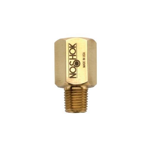 NOSHOK 1125 Series Brass Sintered Pressure Snubber with Grade C Disc, 1/4&#034; NPT