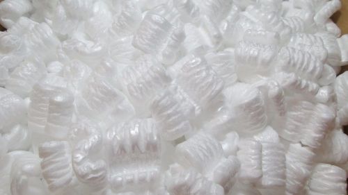 1.5 cubic feet packing peanuts - white &#034;s&#034; shaped - free shipping for sale