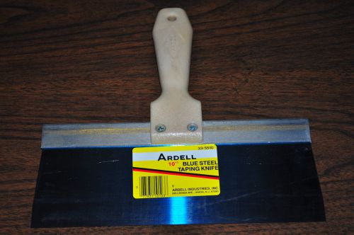 Ardell 5510 blue steel taping knife, dry wall taping knife 10&#034;x3&#034; made in usa for sale