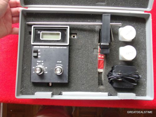 Orion research 211 digital ph meter in case with power supply for sale