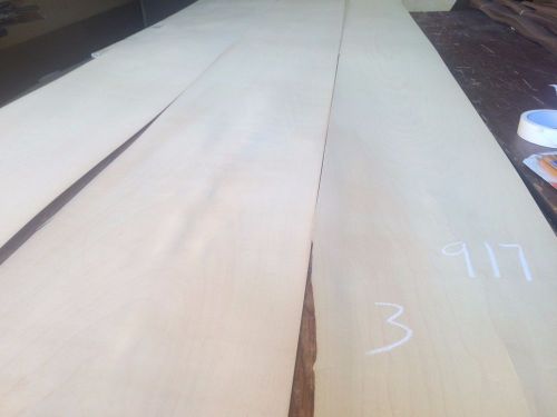 Wood Maple   Veneer  125x7,10,11,  total 3pcs RAW VENEER  1/46 N917.