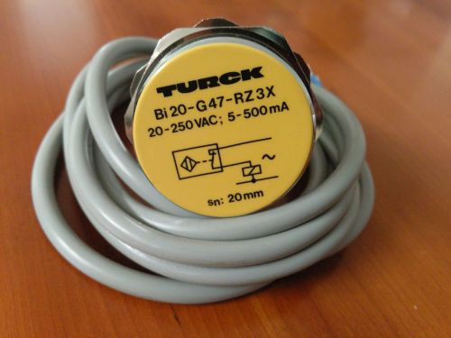 TURCK BI20-G47-RZ3X PROXIMITY SENSOR, SENSING DISTANCE 20MM, NEW, FREE SHIP