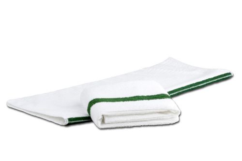 48 NEW GREEN STRIPE PREMIUM GRADE BAR MOP MOPS RESTAURANT CLEANING TOWEL 34oz