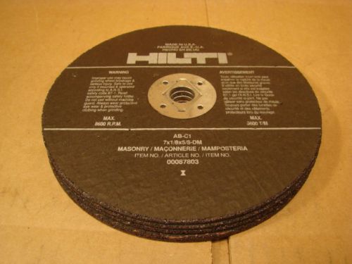 Lot 5 HILTI AB-C1 7X1/ 8X5/8&#034;- CIRCULAR SKILL SAW BLADES