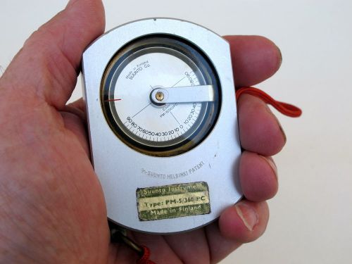 Suunto inclinometer clinometer, pm-5/360 pc, made in finland, gradients for sale