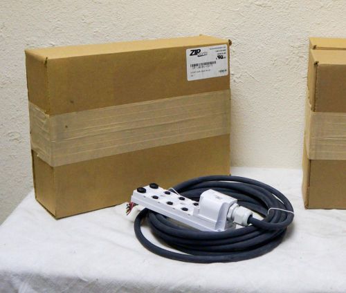 LOT OF 3 NEW ZIP PORTS ZP-JBH84-00-5 8 PORT 4WR JBOX 5M CABLES !     K152