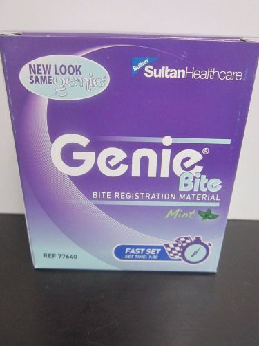 Dental Genie Bite Registration Material Fast Set Mint 2x50ml Cartridges # 77640