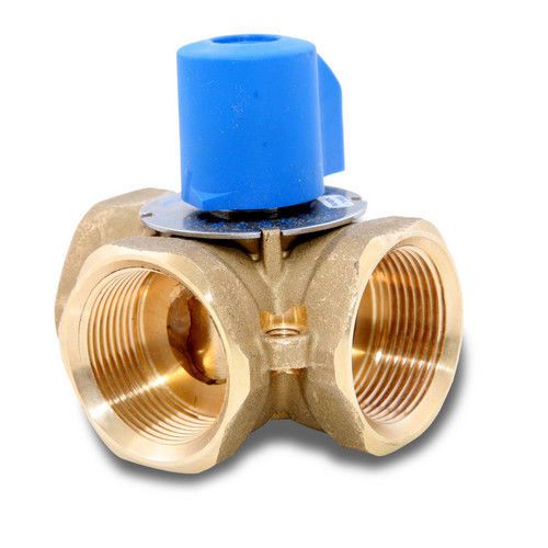 TEKMAR 711 1&#034; BRASS 3-WAY MIXING VALVE