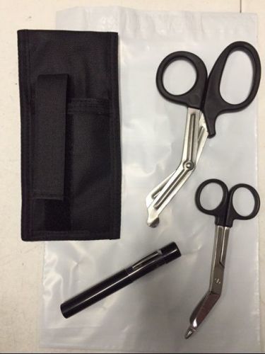 EMT EMS PARAMEDIC TOOL KIT with HOLSTER SHEARS SCISSORS &amp; PENLIGHT NEW